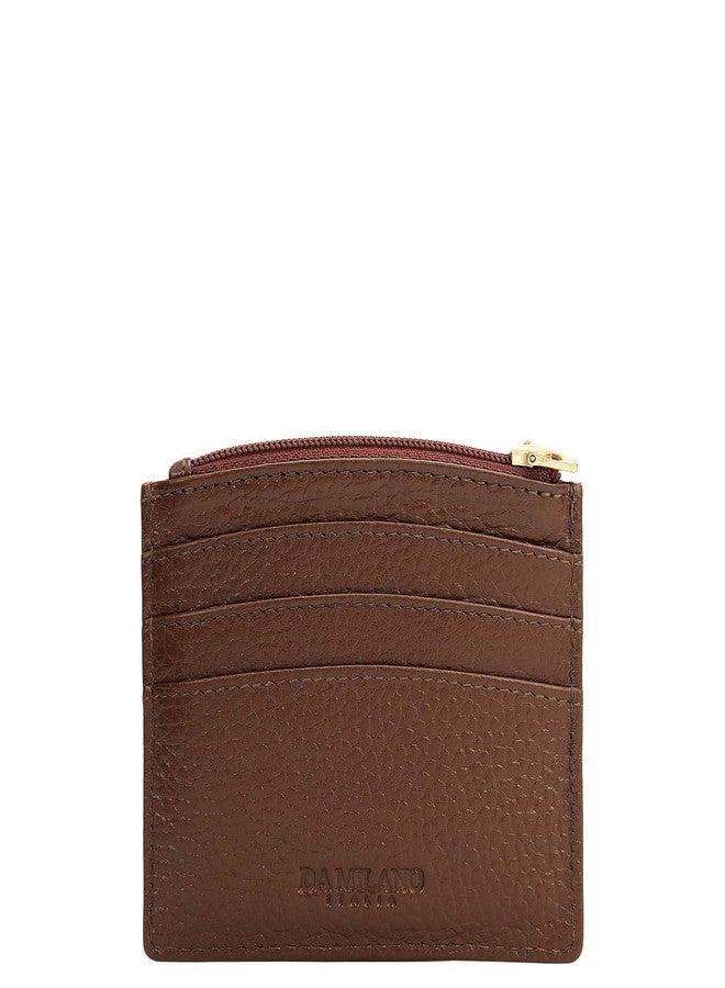 Da Milano Leather Card Holder for Men & for Women - Brown (10126OL) - Image 3